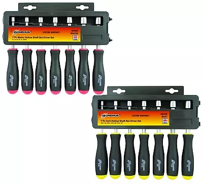 Bondhus 14pc Hollow Shaft Nutdriver Set Metric MM SAE Standard Nut Driver USA • $71.82