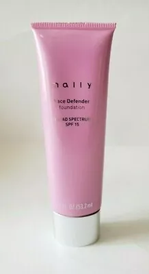 Mally Face Defender Foundation SPF 15 Face Makeup ~ LIGHT ~ 1.8 Fl Oz/53.2 Ml • $7.98