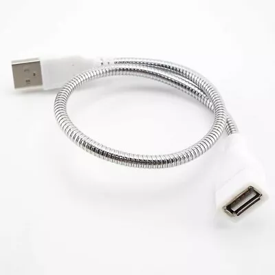 $3.07 • Buy 1x 35cm USB Male To Female Extension Cable LED Light Adapter Metal Flexible Tube