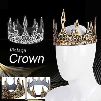 £13.52 • Buy Ancient Headdress Larp Viking Corona Hombre Medieval Mens Royal KingTiaras Crown