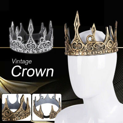 £13.52 • Buy Ancient Headdress Larp Viking Corona Hombre Medieval Mens Royal KingTiaras Crown