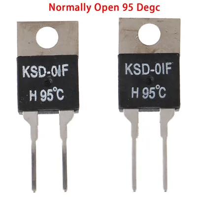 £1.70 • Buy 2Pcs  Normally Open Thermal Switch Temperature Sensor Thermostat KSD-01F 95 W02