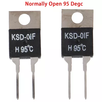 £1.70 • Buy 2Pcs  Normally Open Thermal Switch Temperature Sensor Thermostat KSD-01F 95 W02