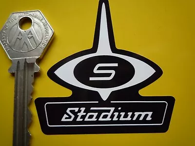 STADIUM Jet Helmet Sticker 2.5  Old Classic Style Scooter Motorcycle Bike Crash • £3.50