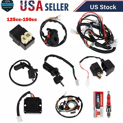 Full Electrics Wiring Harness CDI Coil Solenoid GY6 150cc ATV Quad Buggy Go Kart • $35.99