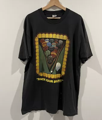 Vintage Rack Your Brains Art T Shirt 90s David Spindel Art Tee XXL • $79.99