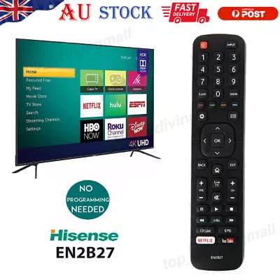 For Hisense TV Remote Control EN-2B27 OEM Universal RC3394402/01 3139 238 AU NEW • $10.83
