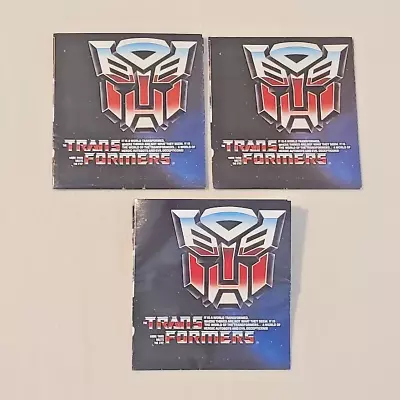 Lot Of (3) G1 TRANSFORMER 1985 HASBRO CATALOG CHECKLIST BOOKLET POSTER INSERTS • $23.95