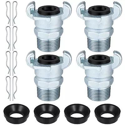 4 Sets NPT Iron Air Hose Fitting 2 Lug Universal Coupling Chicago Fitting For... • $31.57