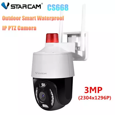 Vstarcam CS668 3MP Outdoor Waterproof IP PTZ Camera Night Vision Security Camera • $64.59