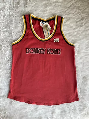 NWT Junk Food Donkey Kong Retro Red Ringer Tank Women’s Size Medium • $17.10