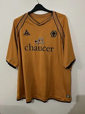 Le Coq Sportif Wolves Wolverhampton Wanderers 2006/08 Home Football Shirt XXXL • £24.99