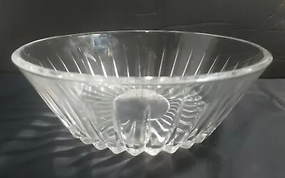$39.99 • Buy Val St. Lambert Balmoral 9  Round 3  Deep Crystal Bowl Center Piece Signed