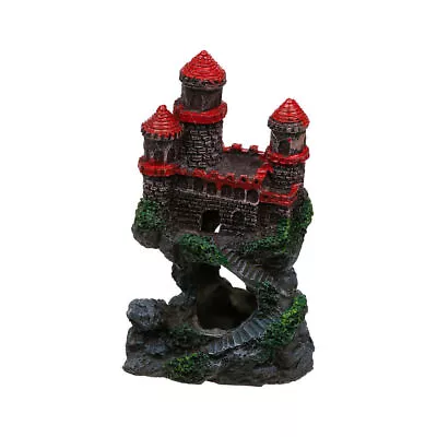 Penn Plax RRW5B Mini Fantasy Magical Castle Fish Aquarium Ornament 4  Tall • $4.68