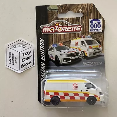 $5.79 • Buy MAJORETTE - Toyota Hiace (Australian Edition - Ambulance - 1/64 Scale*) D94