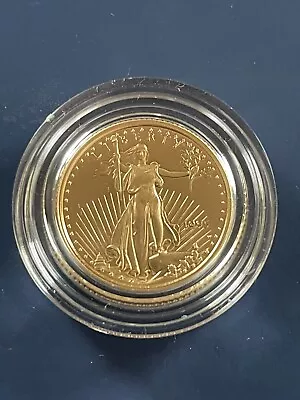 1995 W US Gold Eagle $5 1/10 Ounce Proof Fr 5 Coin Set In Original Mint Capsule • $231.50