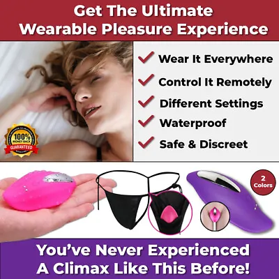 New Vibrating Panties Vibrator Remote Control Wireless Wearable Bullet Sex Toy • $39.95