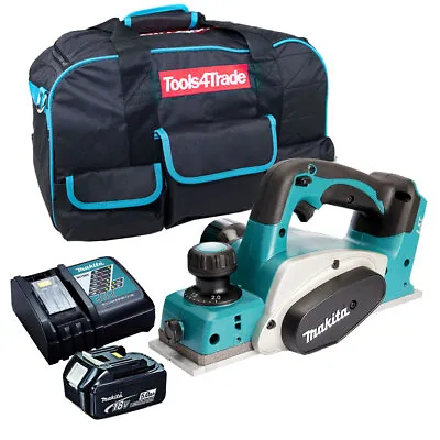 £255 • Buy Makita DKP180Z 18V LXT 82mm Planer With 1 X 5.0Ah Battery Charger & Tool Bag