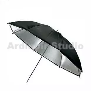 Pair Of 33  Black Silver Studio Flash Lighting Umbrella • $35.90