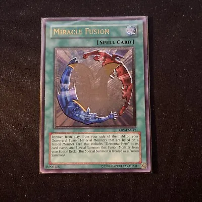 Yu-Gi-Oh! Miracle Fusion CRV-EN039 Unlimited Ultimate Rare • $179.99