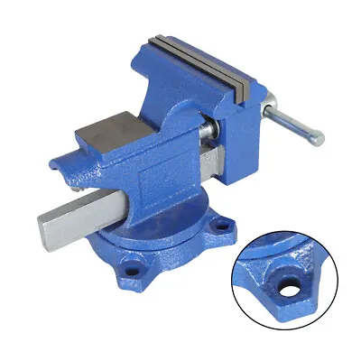 4.5  Bench Vise With Anvil Swivel Locking Base Table Top Clamp Heavy Duty Vice • $36.21