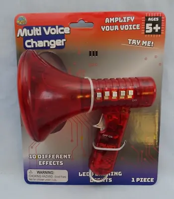 Multi Voice Changer Toy Megaphone Change Ten 10 Sound Effects Modifiers Red • $11.89