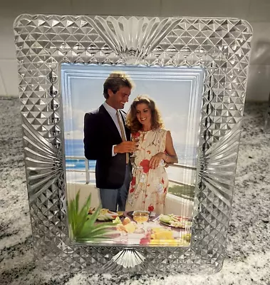 Shannon Crystal Of Ireland Medium Picture Frame Lead Crystal Free Standing • $19.95