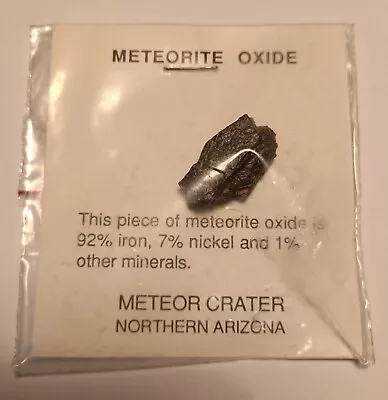 Meteorite Oxide From Meteor Crater Northern Arizona 7.9g 2.5 X 1.5 Cm • £5