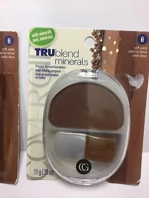 2 X CoverGirl Trublend Minerals Pressed Mineral Foundation Soft Sable #6 SEALED • £8.76