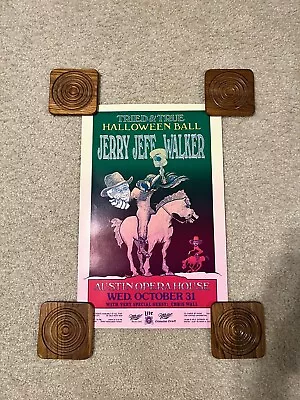 $75 • Buy JERRY JEFF WALKER CONCERT POSTER • AUSTIN OPERA HOUSE • HAND SIGNED • 11x17