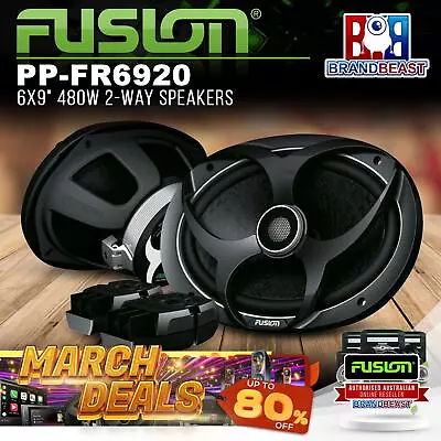 Fusion PP-FR6920 6x9  480W 2-Way Speakers • $99
