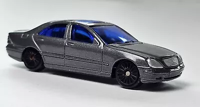 Mercedes Benz S Class Diecast Toy Car 1/64 Gray W/ Sunroof Maisto NICE • $6.40