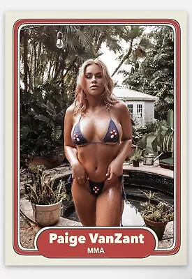 Paige VanZant Card MMA UFC MODEL AEW • $9.49