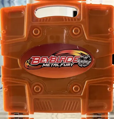 Beyblade Metal Fury Carrying Travel Case Storage Orange Brown • $14.99