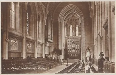 Vintage Postcard:Wiltshire: Chapel Marlborough College 41767jv. R.P.Flux & Co • £3.25