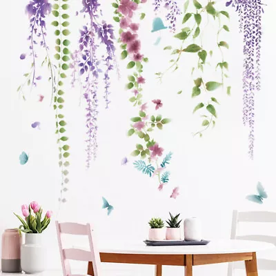  Wisteria Wallpaper Sticker Plant Plants Decor Leaves Flowers V • £9.93