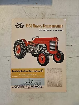 Vintage 1958 Massey Ferguson Guide To Modern Farming  • $16.16