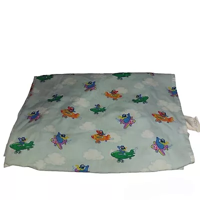 Crown Craft Sesame Street Crib Toddler Flat Sheet Elmo Grover Cookie Monster • $16.99