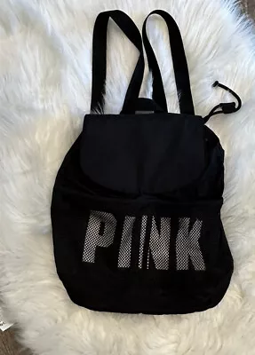 Victoria’s Secret PINK Black MINI Backpack School Travel Bag • $28