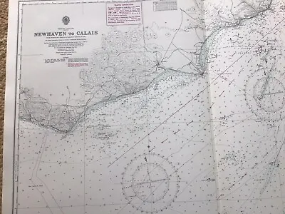 Newhaven East Sussex Antique Map 1955 Admiralty Chart No 2451 • £8