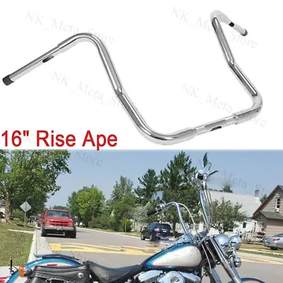 16  Rise APE Hangers Bar 1-1/4  Handlebar Fit For Harley FLST FXST Sportster XL • $89.15