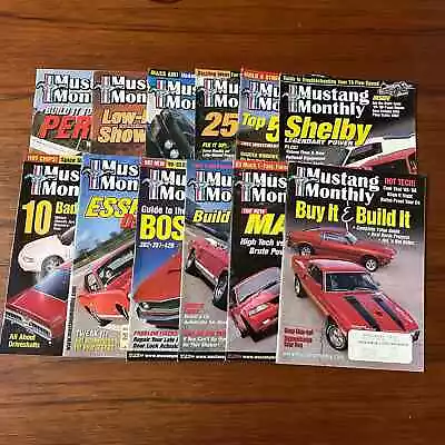 2002 Mustang Monthly Magazine Lot Full Year • $24