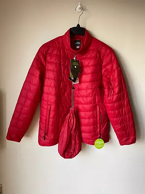 Mens Red Packable Jacket Lightweight Puffer Outdoor Ventures LARGE💖 BNWT • $31.05