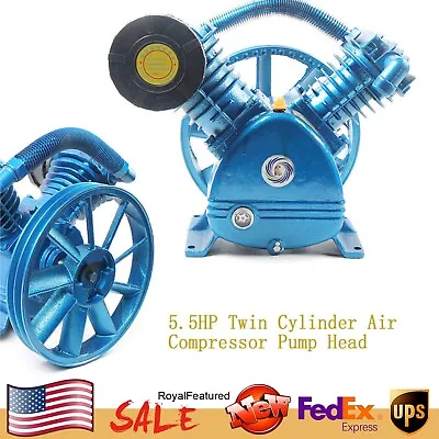 175Psi 5.5Hp Air Compressor Pump Head 2 Stage V Type Twin Cylinder 21 CFM • $213.75