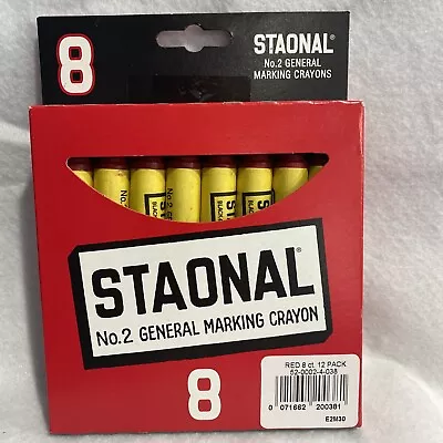 Crayola Extra Large Marking Crayons Staonal No. 2 General Red 8 Count • $9.49