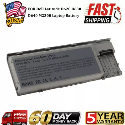 Laptop Battery For Dell Latitude D620 D630 D631 D640 M2300 TYPE PC764 TC030  • $15.99