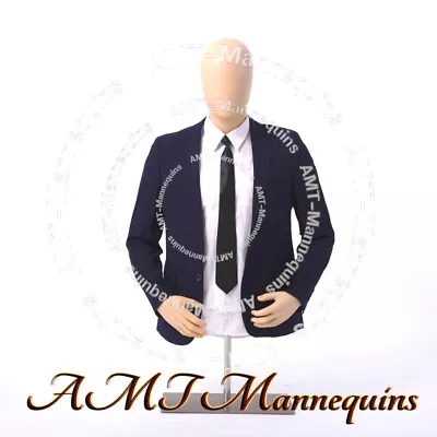 Male Torso + Metal Stand Head Rotate Half Body Mannequin Dress Form-YMT-2FT • $89.90