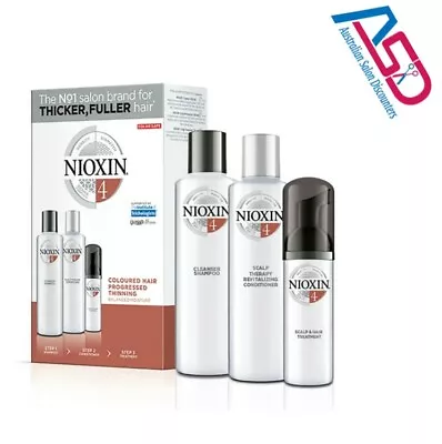 Nioxin System 4 Starter Kit Fine Coloured Hair Australian Stockists • $39