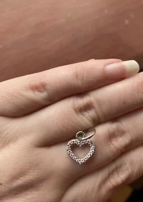 £15 • Buy Pandora Pink Open Heart Cz Pendant Charm 