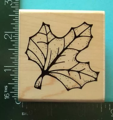 BIG MAPLE LEAF Rubber Stamp By JRL Design  Tree Fall #1 • $2.80